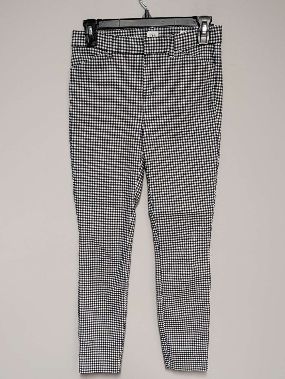 GAP Black & White Gingham Skinny Pants